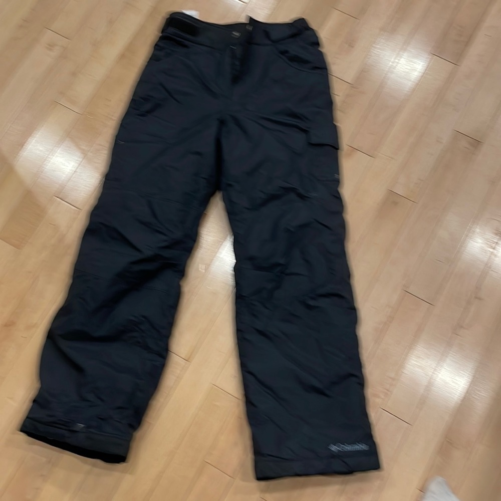Fleece lined adjustable waist Columbia snow pants